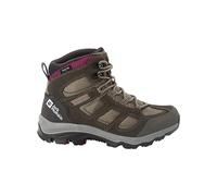 Jack Wolfskin Women's Vojo 3 Texapore MID W 2023 Walking Shoe, Khaki/Burgundy, 5.5 UK