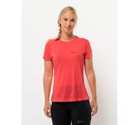 Jack Wolfskin Women's Vonnan S/S T W T-Shirt, Vibrant red, XS