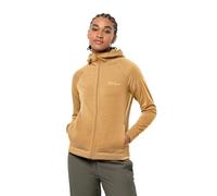 Jack Wolfskin Women's Waldsee Hooded Jacket W Fleece, Honey Yellow, XS