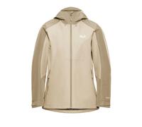 Jack Wolfskin Women’s waterproof rain jacket with hood Wildbound 2L Jacket Women M oyster oyster