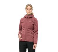 Jack Wolfskin Women's Windhain Hoody W Softshell Jacket, Red Ochre, M