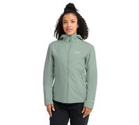 Jack Wolfskin Women's windproof fleece jacket with thermal protection Trail Light Hybrid Jacket Women XS green zinnia green zinnia