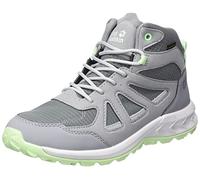 Jack Wolfskin Women's Woodland 2 Texapore MID W Sneaker, Dark Grey/Light Green, 4.5 UK