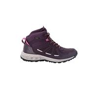 Jack Wolfskin Women's Woodland 2 Texapore MID W Walking Shoe, Purple/Phantom, 4.5 UK