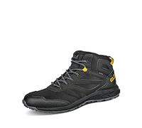 Jack Wolfskin Woodland Texapore Mid K Walking Shoe, Black Burly Yellow Xt, 4 UK