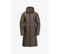 Jack Wolfskin XL/UK 16 Women's Deutzer Hooded Long Coat In Cold Coffee - New