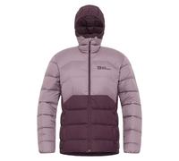 Jack Wolfskin XL Women's Packable Ather Down Hooded Jacket Midnight/Plum New