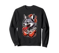 Jackal Wolf-Dog Mexican Boxing and Roses Sweatshirt