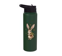Jackalope Harvest Rabbit Fall Autumn Desert Animal Stainless Steel Insulated Water Bottle