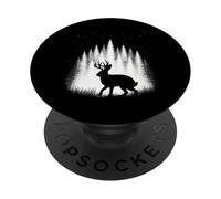 Jackalope Walking Through White Forest Under Evening Stars PopSockets Adhesive PopGrip