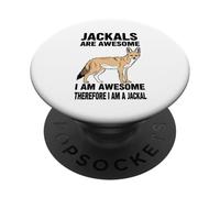 Jackals Are Awesome I Am Awesome Therefore I Am A Jackal PopSockets Adhesive PopGrip