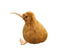 JACKANNA Bird Cuddly Toy Kiwi Cuddly Toy Realistic Replica New Zealand Souvenir, Ugly Monster, Stitch Plush Toy (Brown (H: 20 cm)