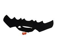 Jackanna Cat Bat Costume Halloween Dog Costumes Pet Clothes Bat Wings Pet Creepy Decorative Accessories for Spider Role Play (Black Bell)