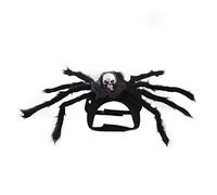 Jackanna Cat Bat Costume Halloween Dog Costumes Pet Clothes Bat Wings Pet Creepy Decorative Accessories for Spider Role Play (Skull Grey)