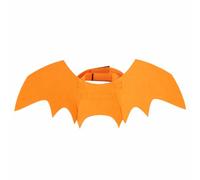 Jackanna Cat Bat Costume Halloween Dog Costumes Pet Clothes Bat Wings Pet Creepy Decorative Accessories for Spider Role Play (Orange Regular)