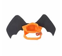 Jackanna Cat Bat Costume Halloween Dog Costumes Pet Clothes Bat Wings Pet Creepy Decorative Accessories for Spider Role Play (Orange)