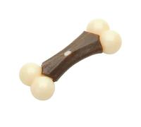 JACKANNA Dog Bone Chew Toy Dog Toy Bite Resistant Bone Teething Bars Real Beef Flavour Puppies Small Dogs Large Dogs Self Help Boredom Reliever (Tubular Bones)