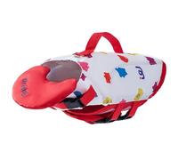 Jackanna Dog Life Jacket, Dog Life Jacket, Adjustable Dog Life Jacket with Collar, Pet Swimsuit (Red Bear, 2XL)