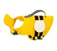 Jackanna Dog Life Jacket, Dog Life Jacket, Floating - Adjustable Dog Life Jacket with Neck, Floating Pet Swimwear (Yellow Bee, 2XL)