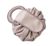 Jackanna Drawstring Cosmetic Bag Women - Large Travel Makeup Bag with One-Step Organiser, Lazy Bag for Storage, Portable & Practical, Pink Round, pink, bohemian