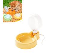 Jackanna Foldable Dog Drinking Bottle - Portable Water Cup for Dogs & Cats, Leak-proof Travel Drinking Bowl for Walks, Hikes & On the Go Walls (Yellow, 500 ml / 129 g)