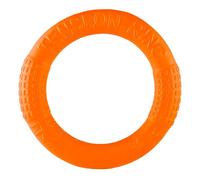 JACKANNA Indestructible Dog Toy Ring Dog Toy for Intensive Chewers for Small and Medium Dogs Training Ring (Orange, Violin)