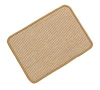 Jackanna Natural Sisal Cat Scratching Mat Pet Floor Mat Sleeping Mat Carpet Cat Scratching Mat Back Non-Slip Mat (Light Yellow)