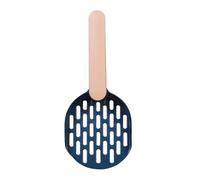 JACKANNA Pack of 2 Colour Mesh Cat Litter Scoop Cat Litter Scoop Plastic Cat Litter Sifter Scoop Cat Litter Scoop for Tofu Litter and Clay Litter (Blue with Pink)