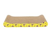 Jackanna Pack of 2 Pet Accessories Cat Scratching Board Corrugated Cardboard Cat Toy Claw Sharpener No Shed Wear-resistant Cat Scratching Mat (Bone)