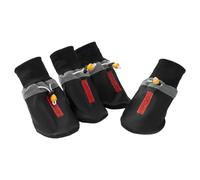 Jackanna Pet Dog Shoes, Non-Slip Sole Dog Boots, Medium and Large Dogs Four Seasons Universal Outing Shoes, Pet Supplies (Black and Red (All Seasons), 4XL)