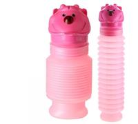 JACKANNA Pockets Toilet Shrinkable Urine Bottle for On the Go Bag Reusable Camping Toilet Travel Car Toilet On the Go Urine Bottle, red, Bohemian style