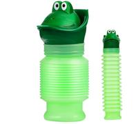 JACKANNA Pockets Toilet Shrinkable Urine Bottle for On the Go Bag Reusable Camping Toilet Travel Car Toilet On the Go Urine Bottle, Green, Bohemian style