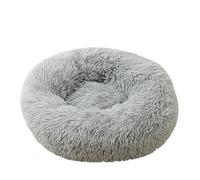 JACKANNA The Original Dog Bed with Washable Cover, Dog Cushion, Dog Basket, Fluffy Dog Bed for Large, Medium and Small Dogs (Light Grey, 60 cm)
