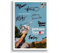 Jackass Forever Cast Signed Movie Poster Autograph A4 Photo Print Framed Memorabilia Gift 2022 Film Johnny Knoxville (A3 Poster only)