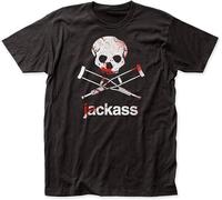Jackass Warning Fitted Jersey Men's Fashion Tee(Small)