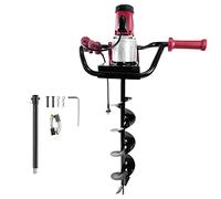 JACKCHEN 1500W Electric Excavator with 1500W with 6 Inch Auger Ideal for Digging Post Holes, Drilling, Trees Planting