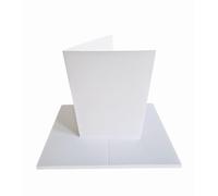 JACKDAW EXPRESS 20 x A5 Watercolour Greeting Card Blanks Premium White JLH236