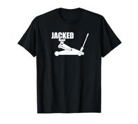 Jacked. Funny Car Jack racing and gym pun T-Shirt