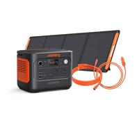 Jackery Explorer 1000 v2 Portable Power Station, 1070Wh LiFePO4 Battery, 1500W AC / 100W USB-C Output, 1 Hr Fast Charge, Solar Generator with 200W Solar Panel + Extension Cable + Car Charging Cable