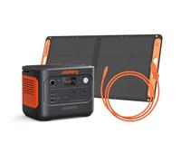 Jackery Explorer 1000 v2 Portable Power Station, 1070Wh LiFePO4 Battery, 1500W AC / 100W USB-C Output, Solar Generator with 100W Solar Panel & Car Charging Cable