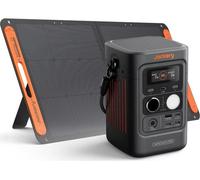 JACKERY Explorer 300D Portable Power Station with 40 W Mini Solar Panel, Orange,Black