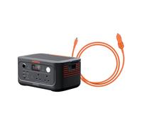 Jackery Explorer 500 v2+ Car Charger Cable Portable Power Station, 230V/500W Pure Sine Wave Solar Generator, 500W AC Output Power Station, 512Wh LiFePO4 Lithium Camping Battery Backup for Picnic