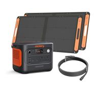Jackery Solar Generator 1000v2 with 100W Solar Panels & 5m Extension Cable | 1kWh Power Station, 1500W AC & 100W USB-C Output, 1070Wh LiFePO4 Battery for Outdoor Adventures, Home Office & Power Outages