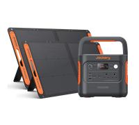 Jackery Explorer 2000V2 Portable Power Station (2024 New) + 2x 100W Solar Panels, 2040Wh LiFePO4, 2000W AC & 100W USB-C Output, 1-Hour Fast Charge, Solar Generator for Camping & Backup