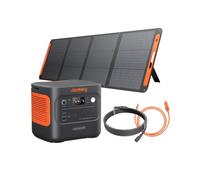 Jackery Solar Generator 2000v2, 200W Panel, 5m Extension & DC8020 Car Cable | 2kWh Power Station, 2042Wh LiFePO4 Battery, 2200W AC & 100W USB-C Output for Outdoors, Emergencies & Home Backup