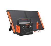 Jackery Solar Generator 240V2 with 100W Solar Panel & DC8020 to USB-C Adapter, 2024 Upgrade, 256Wh LiFePO4 Battery, 300W Output, Portable Power for Camping, Fishing, Outdoor Backup