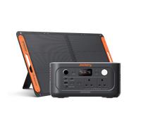 Jackery Solar Generator 500 v2 with 100W Solar Panel, 230V/500W Pure Sine Wave Portable Power Station, 1000W AC Output, 512Wh LiFePO4 Lithium Camping Battery Backup for Outdoors, Picnics, Fishing