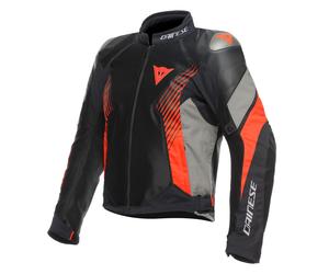 Jacket ABSOLUTESHELL™ Man Dainese SUPER RIDER 2 Black/Dark-Gull-Gray/Fluo-Red