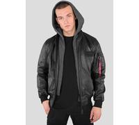 Jacket Alpha Industries MA-1 D-Tec Leather LW Noir S