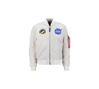 Alpha Industries MA-1 VF NASA Bomber Jacket for Men Size M - pastel grey